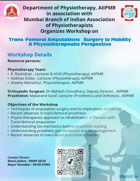 Trans-femoral Amputation: Surgery to Mobility - A Physiotherapeutic Approach