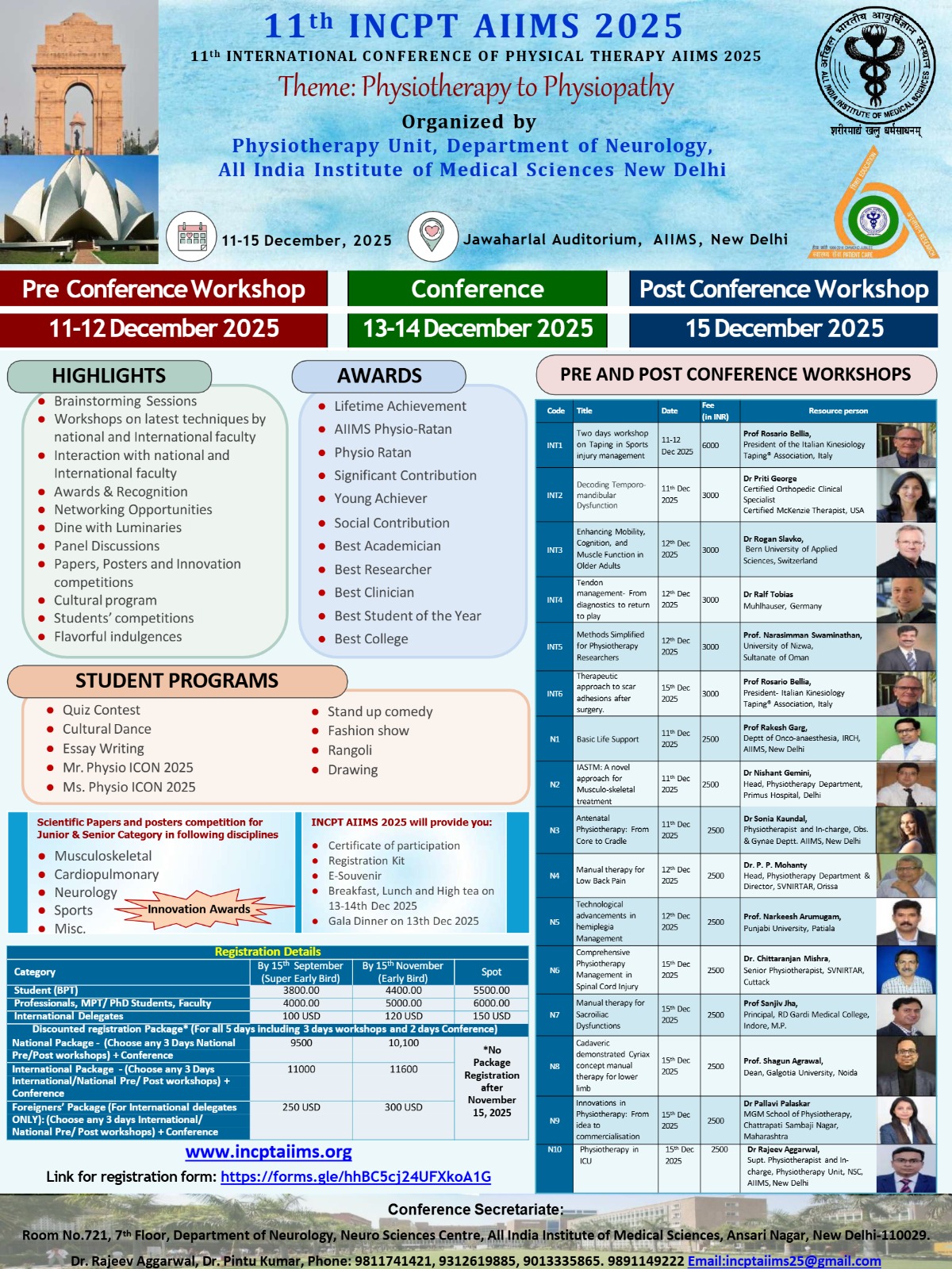 11th International Conference of Physical Therapy
