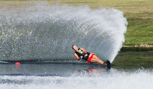 Physio makes a splash at international waterskiing championships